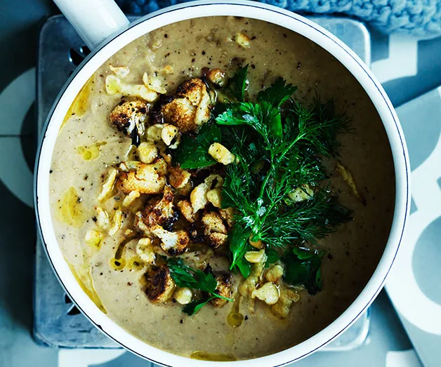 Hungarian paprika-spiced cauliflower soup