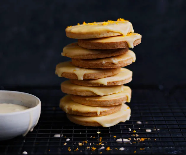 Mandarin-glazed cookies