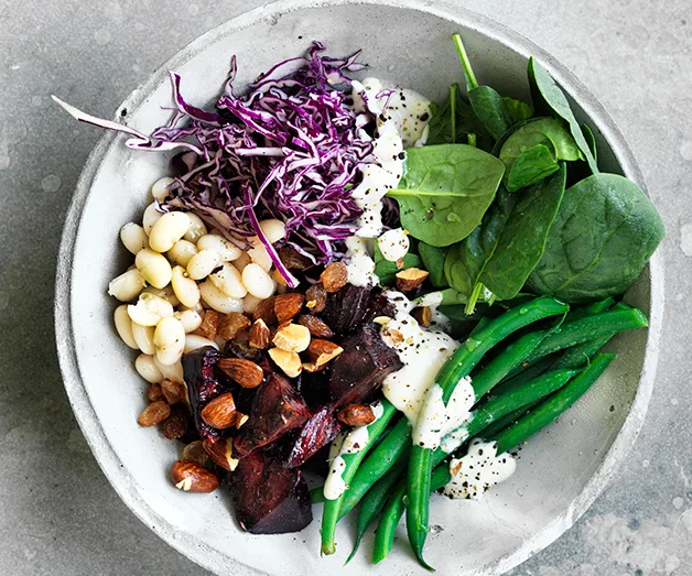 Cannellini bean and beetroot salad