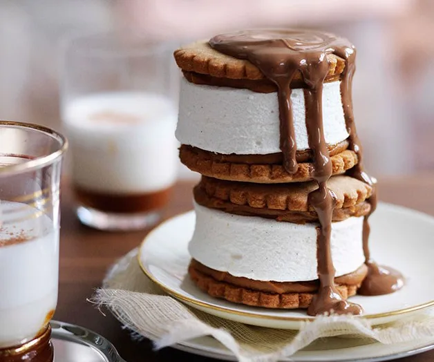 Dulce de leche marshmallow biscuits