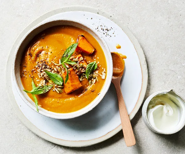 Pumpkin and ras el hanout soup