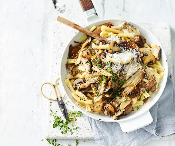 Casarecce with mixed mushrooms and thyme