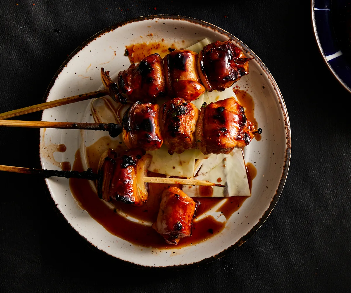 Japanese chicken thigh skewers (yakitori recipe)