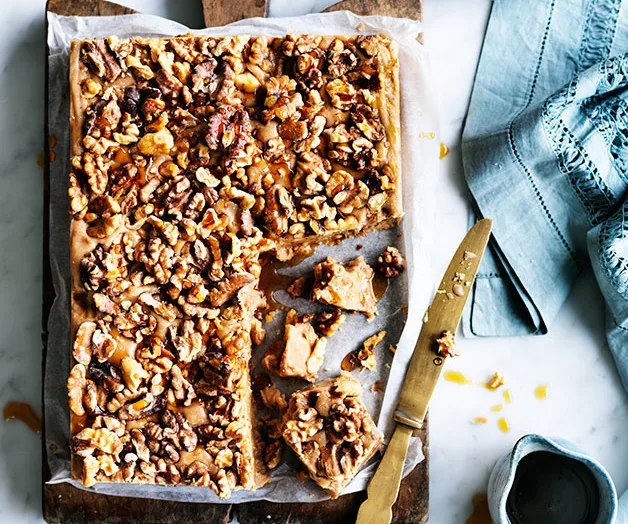 Walnut, maple and milk chocolate fudge