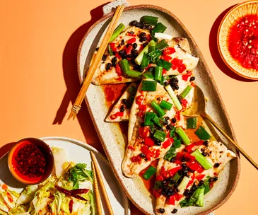 Tony Tan’s Hunan steamed fish with salted chillies and fermented black beans