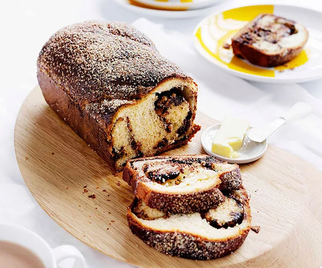 Chocolate and hazelnut babka