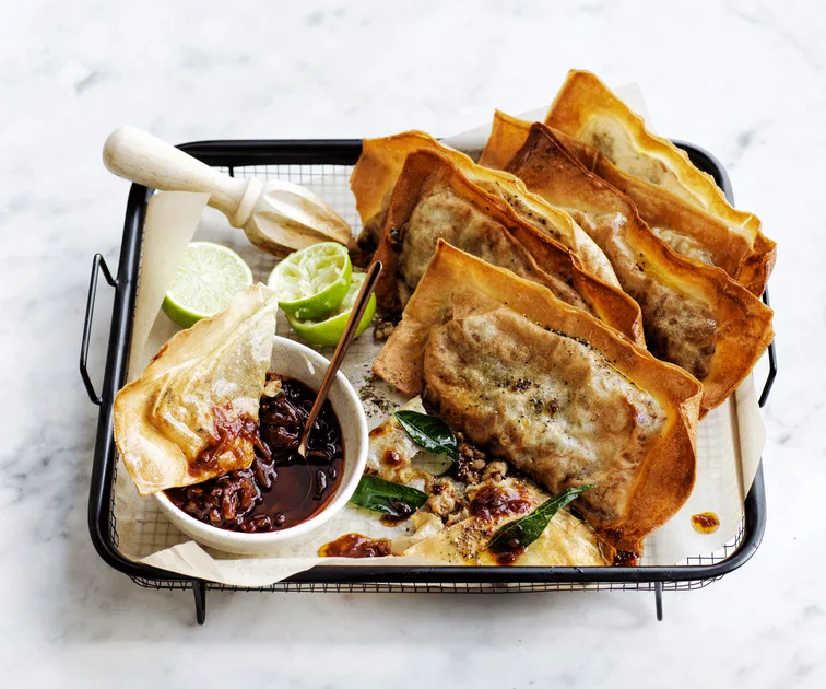Chicken Martabak recipe | Gourmet Traveller