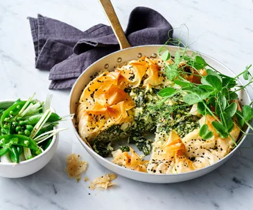 Skillet spanakopita