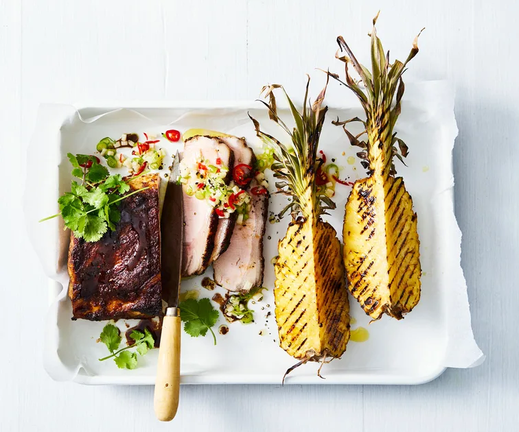 Jerk Pork with Salsa and Pineapple Recipe