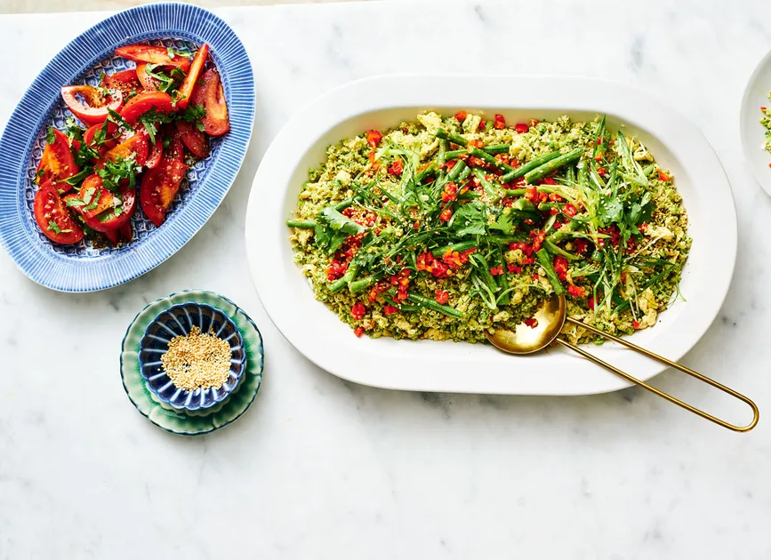 Broccoli and Cauliflower Peruvian Fried Rice Recipe