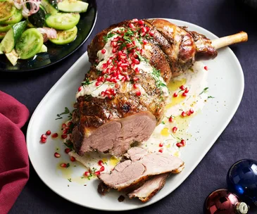 Barbecued lamb in baharat and yoghurt