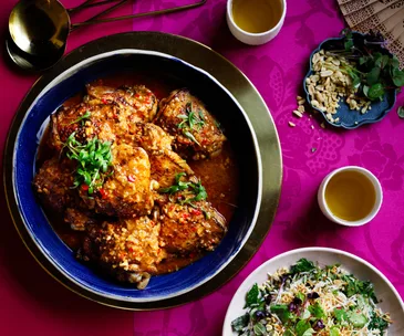 Malaysian-style spicy roast chicken (Ayam percik)