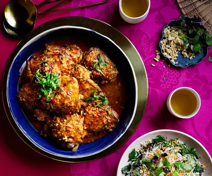 Malaysian-style spicy roast chicken (Ayam percik)