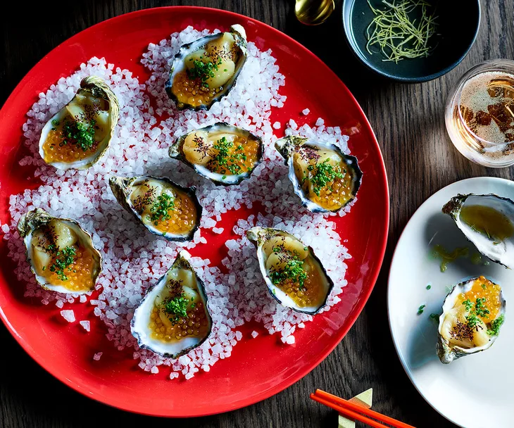 Victor Liong’s Pacific oysters with sea treasures