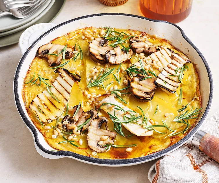 Potato tortilla with mushrooms | Gourmet Traveller