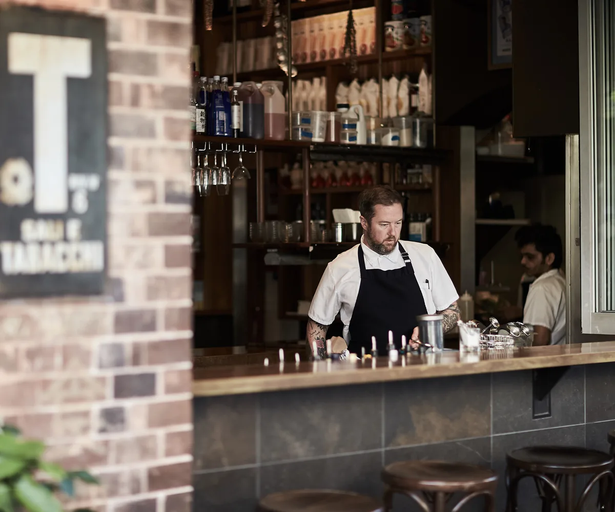 chef Dan Pepperell at Pellegrino 2000 in Sydney