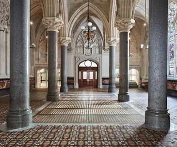 Interior of the historic Melbourne Stock Exchange buidling on Collins Street in Melbourne