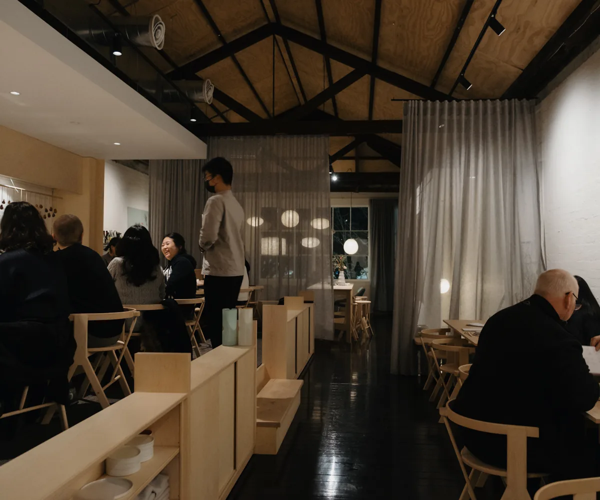 Léonie Upstairs restaurant interior, Melbourne