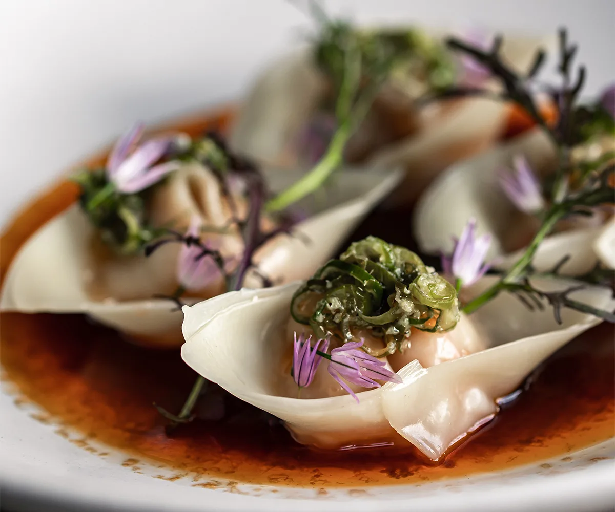 Stillwater restaurant in Launceston, Tasmania dumplings dish