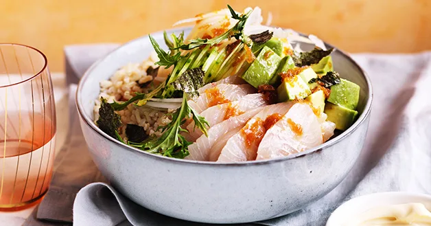 Kingfish Poke with Pickled Ginger Ponzu Recipe