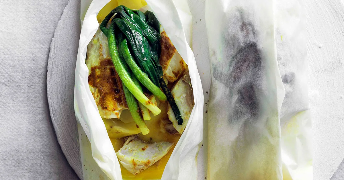 Trumpeter With Curry Butter and Leek | Gourmet Traveller