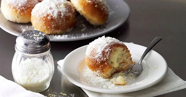 Baked lemon ricotta doughnuts recipe | Gourmet Traveller