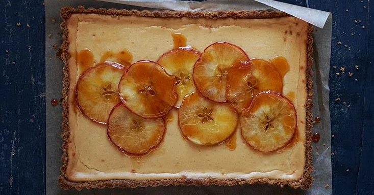 Apple & Honey Tart with Walnut Crumb Crust