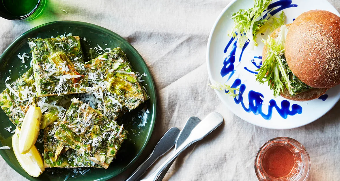 Spring green frittata recipe | Gourmet Traveller
