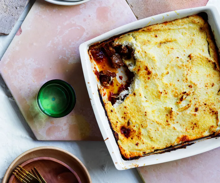 Lamb Shepherd's Pie With Cauliflower Topping
