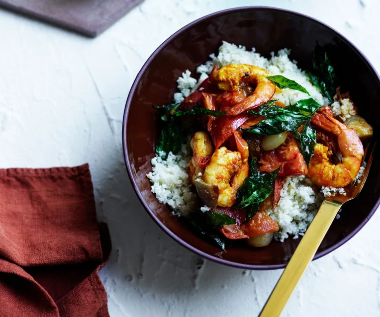 Kerala Prawn Curry with Cauliflower Rice Recipe
