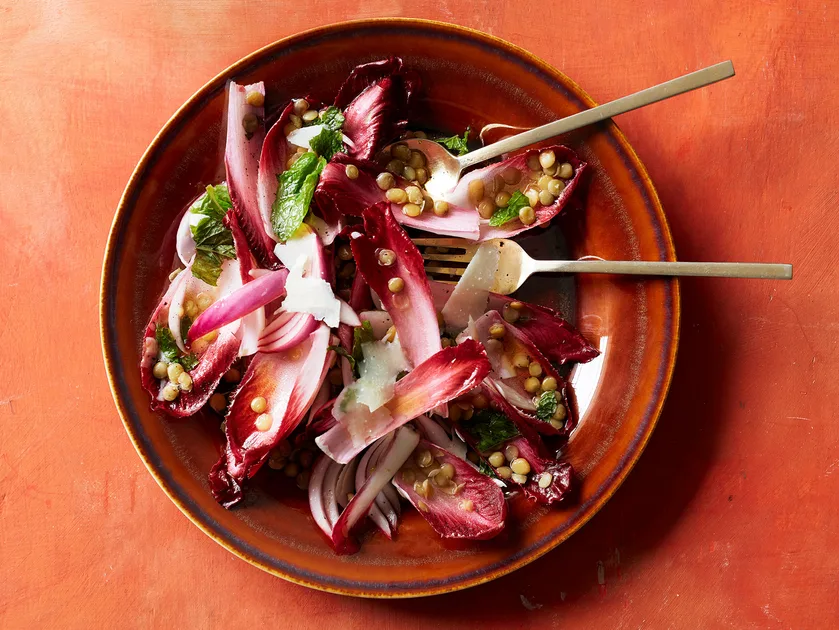 Lentil Salad With Witlof, Pecorino &amp; Olive Oil