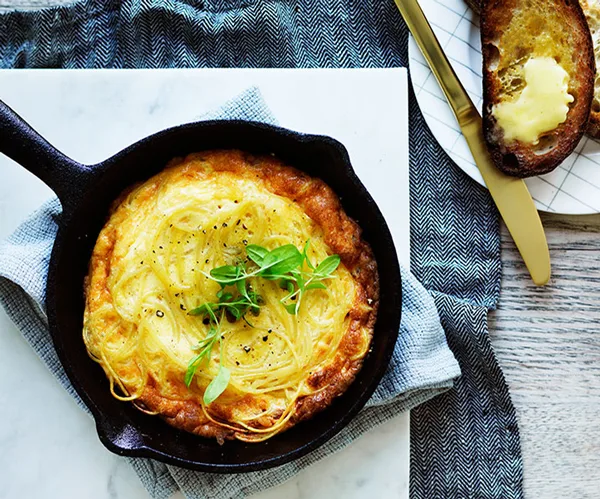 Popolo's frittata "carbonara"