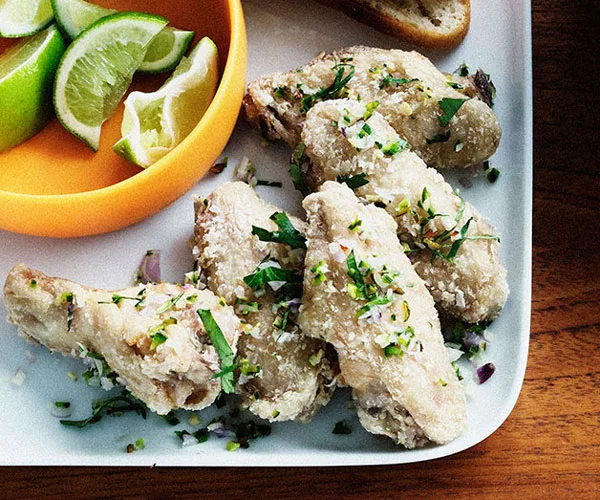 Fried Chicken Wings with Coriander Recipe