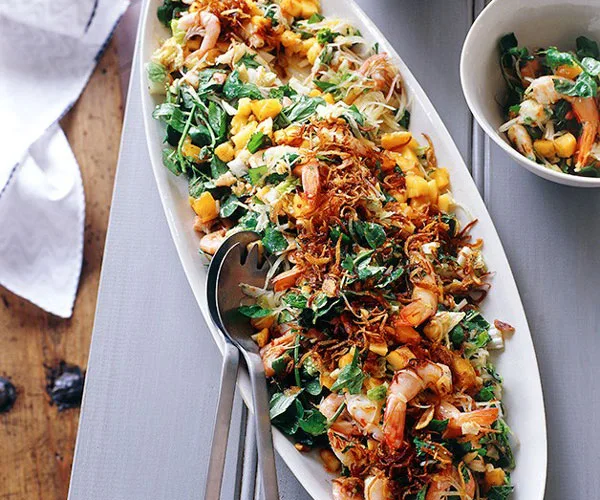 King Prawn and Green Papaya Salad Recipe | Gourmet Traveller