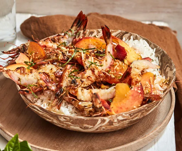 Prawns with Coconut Rice &amp; Sambal Recipe