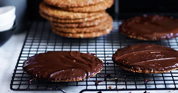 Chocolate hob-nob biscuit recipe | Gourmet Traveller