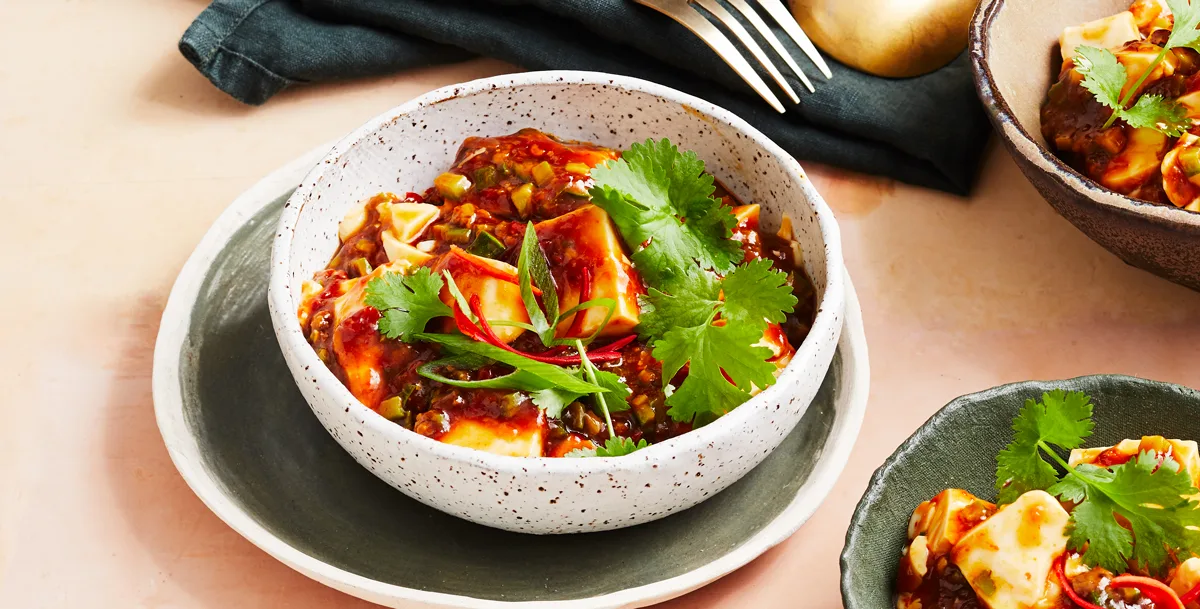 Vegan ma po tofu recipe by Louis Tikaram | Gourmet Traveller