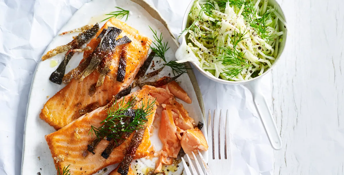 Ocean trout with kohlrabi salad recipe | Gourmet Traveller