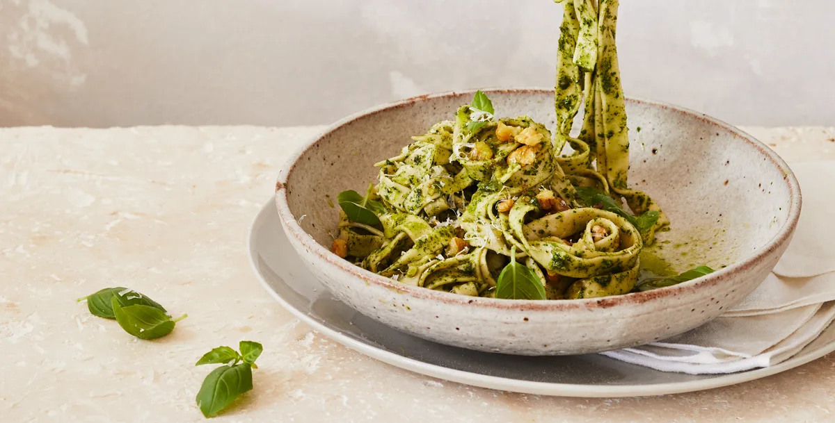 Pasta with green sauce recipe | Gourmet Traveller