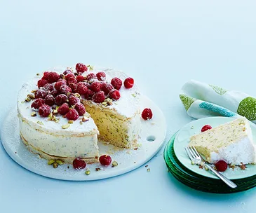 Pistachio vacherin