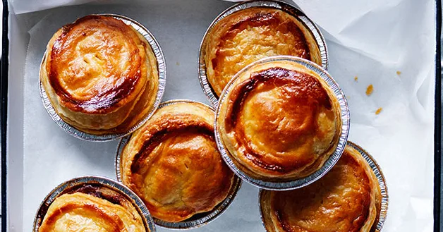 Party pies recipe with homemade tomato sauce | Gourmet Traveller