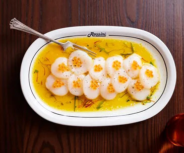 Scallop crudo by Leonardo’s Pizza Palace