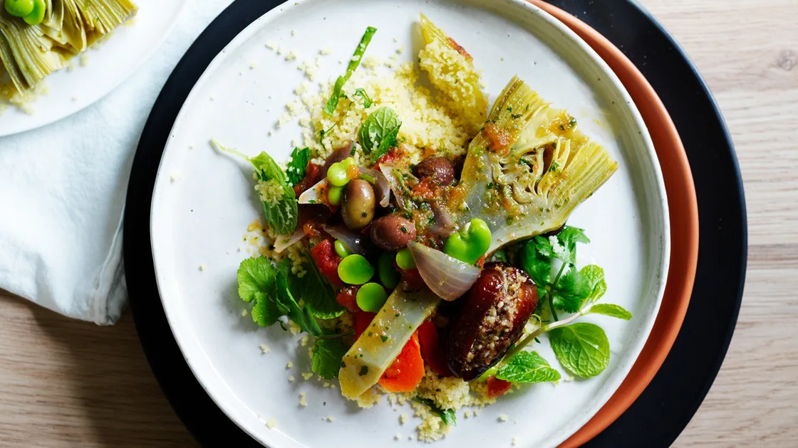 Vegetarian tagine recipe by Neil Perry and Richard Purdue | Gourmet Traveller