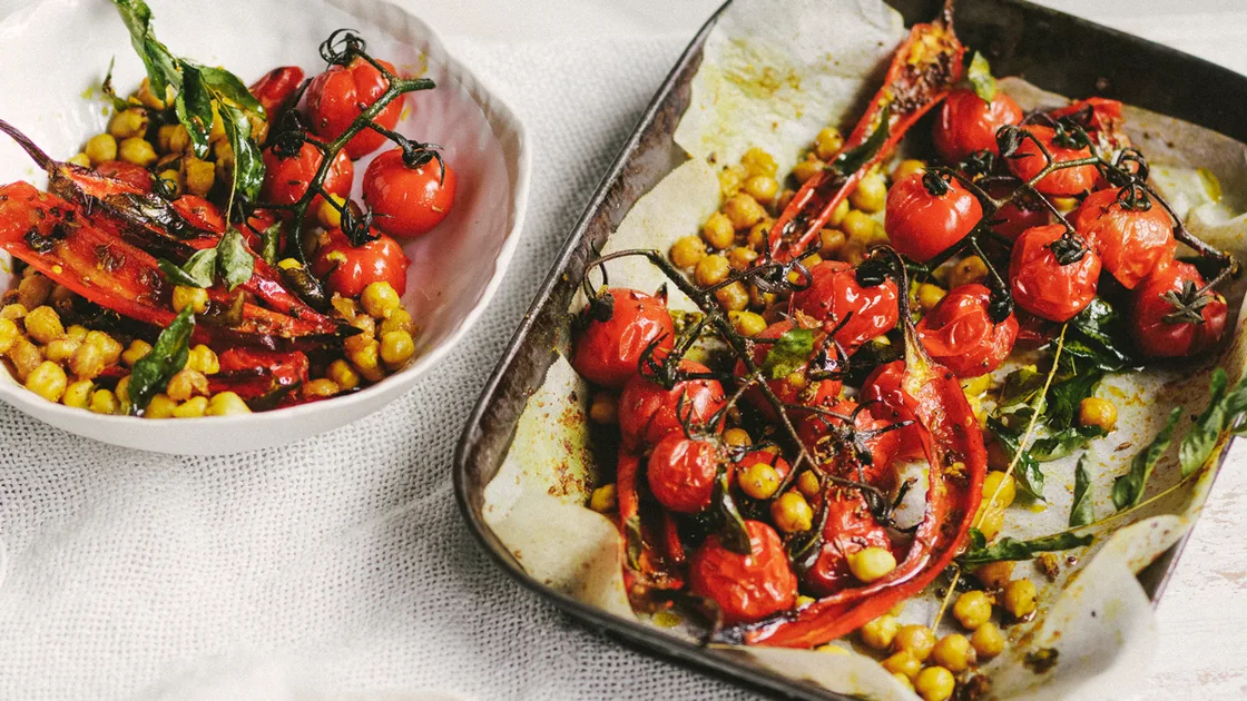 Roasted Tomatoes With Chickpeas and Chilli Recipe