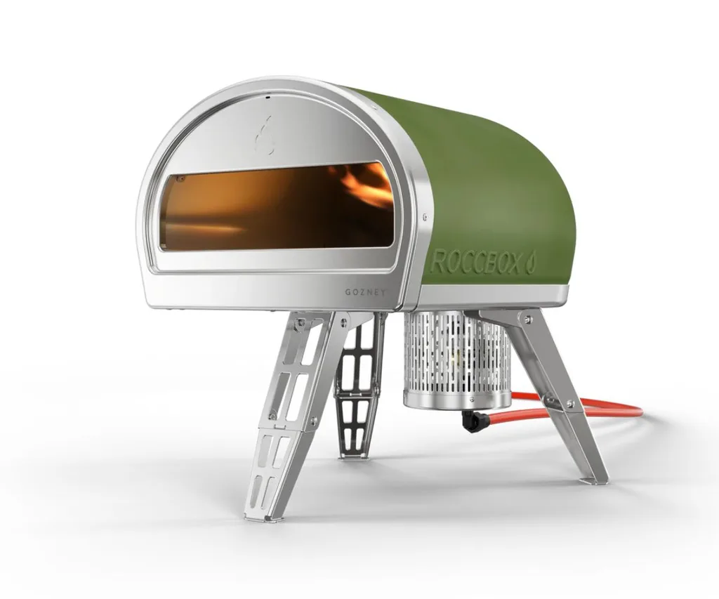 Gozney Roccbox outdoor pizza oven.