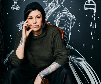 Portrait of female chef and restaurant owner Shannon Martinez