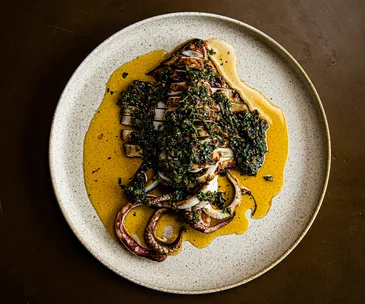 Kiln in the Ace Hotel, Surry Hills Sydney and its popular calamari dish