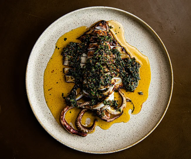 Kiln in the Ace Hotel, Surry Hills Sydney and its popular calamari dish
