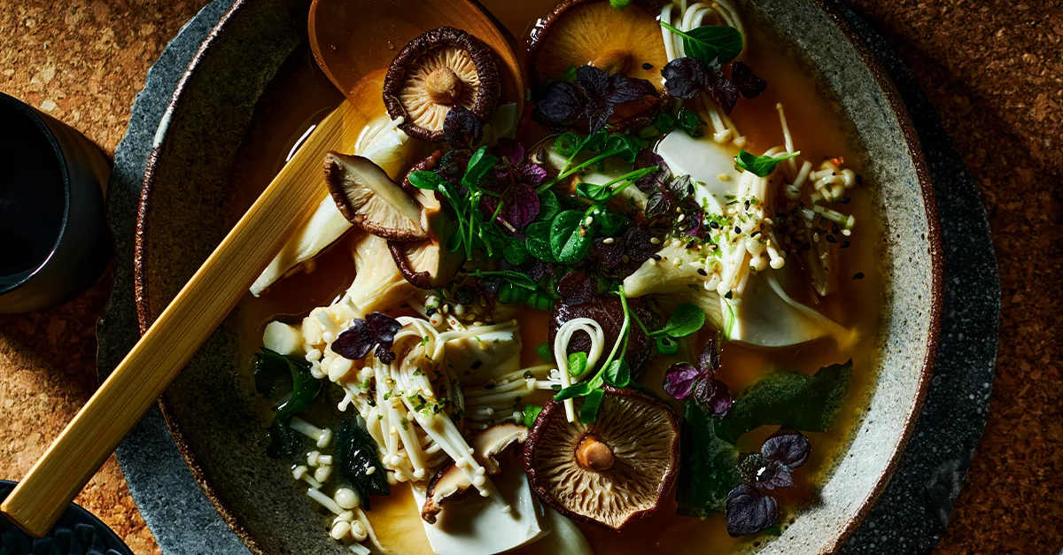 Mushroom miso soup | Gourmet Traveller