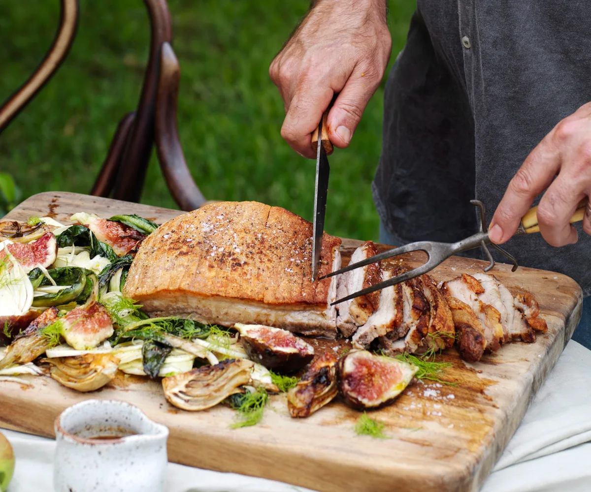 Best father's day recipes. Pork belly roast for Father's Day